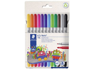 Flamastry dwustronne 12 kol, Staedtler