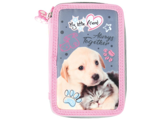 Pi�rnik potr�jny z wyposa�eniem MY LITTLE FRIEND - CAT x DOG