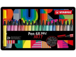 Flamaster Pen 68 MAX pudeko metalowe 20 szt. ARTY