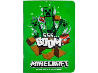 Zeszyt A4 32k kratka MINECRAFT [opakowanie=10szt]