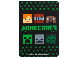 Zeszyt A5 60k kratka MINECRAFT [opakowanie=10szt]
