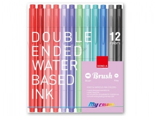 DONG-A PISAKI DWUSTRONNE MY COLOR 2 Z PDZELKIEM 12 KOLORW (8, 00 proc.)