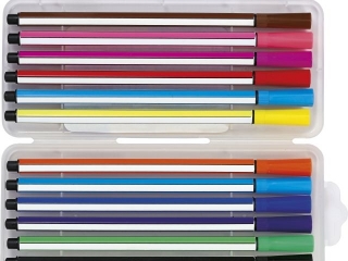 Flamastry heksagonalne RAINBOW HIGH - 7 kolorw [opakowanie=24szt]