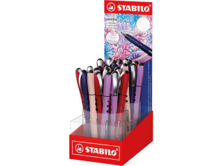 Pi�ro kulkowe STABILO worker+ NATURE COLORS WILDFLOWERS display 30szt.