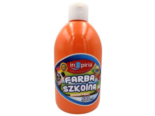 INSPIRIA FARBA SZKOLNA 500ML 8052 POMARACZOWA