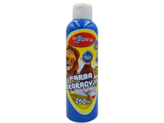 INSPIRIA FARBA DEKORACYJNA 250ML 8588 FLUO NIEBIESKA