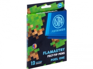 Flamastry okrge ASTRAKIDS Pixel One - 12 kolorw