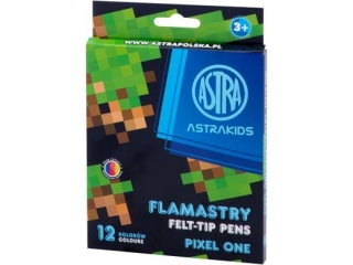 Flamastry okrge ASTRAKIDS Pixel One - 12 kolorw