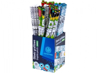 Ołówki grafitowe trójkątne HB ASTRAPEN - Comics - 48 szt. drum (0%)