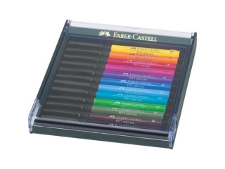PITT ARTIST PEN BRUSH ZESTAW 12 SZT. KOL ORY PODSTAWOWE FABER-CASTELL