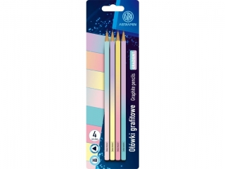 Owki grafitowe trjktne HB ASTRAPEN - Ombre - 4 szt. blister [opakowanie=24szt]