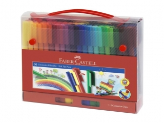 FLAMASTRY CONNECTOR 60 SZT. W WALIZCE FABER-CASTELL