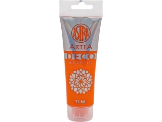 Farba akrylowa DECO ARTEA 75 ml tuba - Pomaraczowy [opakowanie=5szt]
