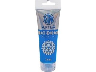 Farba akrylowa DECO ARTEA 75 ml tuba - Niebieski [opakowanie=5szt]