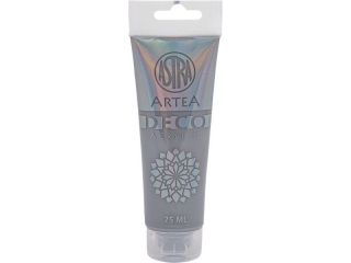 Farba akrylowa DECO ARTEA 75 ml tuba - Szary [opakowanie=5szt]