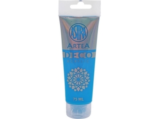 Farba akrylowa DECO ARTEA 75 ml tuba - Neonowy Niebieski [opakowanie=5szt]