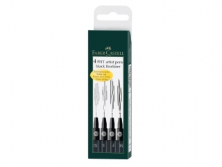 PITT ARTIST PEN CZARNY 199 ETUI 4 SZT. FABER-CASTELL