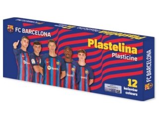 Plastelina szkolna FC Barcelona 2023 - 12 kolorw