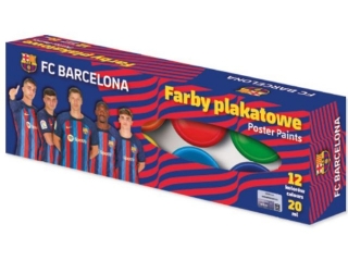 Farby plakatowe FC Barcelona 2023 - 12 kol. x 20 ml