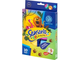 Lekka masa plastyczna Dungla Sensorio Kids - 10 kolorw