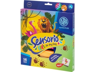Lekka masa plastyczna Dungla Sensorio Kids - 16 kolorw