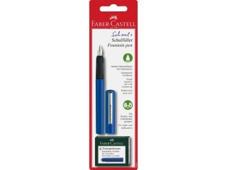 PIÓRO WIECZNE SZKOLNE NIEBIESKIE + 6 NAB OI FABER-CASTELL
