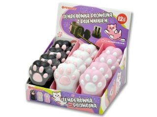 PENMATETEMPERWKA PODWJNA Z POJEMNIKIEM KOCIA APKA W DISPLEJU 12 SZTUK [opakowanie=12szt]