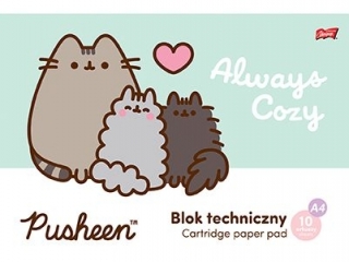 Blok rysunkowy A4 20 kartek okadka kredowana 80 g/m2 PUSHEEN