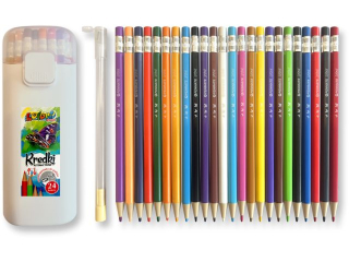 PENMATE KOLORI  KREDKI AUTOMATYCZNE W TUBIE 24 KOLORY + TEMPERWKA