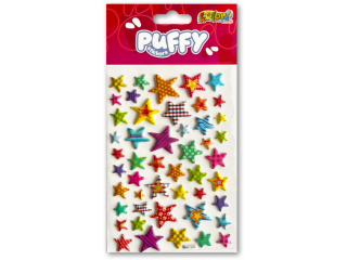 PENMATE KOLORI NAKLEJKI PUFFY SWP-303B STARS