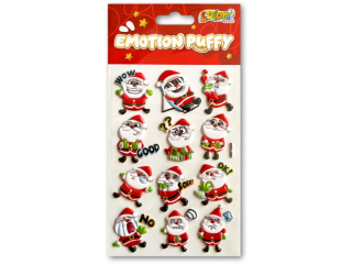 PENMATE KOLORI NAKLEJKI PUFFY SWPX-1806 EMOTION SANTA CLAUSES