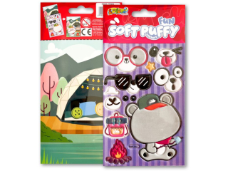 PENMATE KOLORI NAKLEJKI PUFFY SWP-3604 FUN WITH BEAR