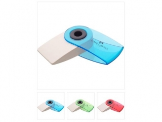 GUMKA SLEEVE MINI TRANSPARENTNA FABER-CA STELL [opakowanie=24szt]