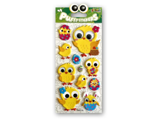 PENMATE KOLORI NAKLEJKI PUFFY SWPE-2001 EASTER CHICKS EYES