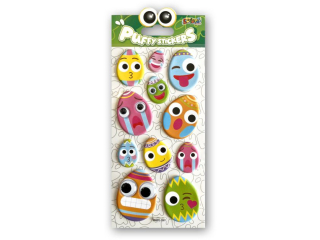 PENMATE KOLORI NAKLEJKI PUFFY SWPE-2003 EASTER EGGS EYES