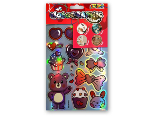 PENMATE KOLORI NAKLEJKI HOLOGRAPHIC LGS-5106 CUTE TEDDY