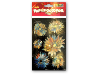 PENMATE KOLORI NAKLEJKI GOLD FOIL HMBS-702 SUNFLOWERS