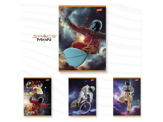 Zeszyt A5 32 kartki krata okładka laminowana lakier miejscowy UV 70 g/m2 SPACEMAN [opakowanie=15szt]