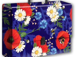 PENMATE TECZKA Z R�CZK� B4 JUMBO T 0126 KWIATY POLSKIE MAKI W FIOLECIE FOLIA MAT NIERYSUJ�CA