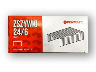 PENMATE ZSZYWKI STALOWE 24/6 10 PUDE�EK PO 1000 ZSZYWEK