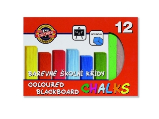 KIN KREDA KOLOROWA 112506 DO TABLIC ZESTAW 12 KOLORW