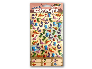 PENMATE KOLORI NAKLEJKI SOFT PUFFY SWP-4002 DINO