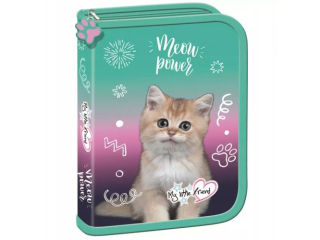 Piórnik dwuklapkowy bez wyposażenia MY LITTLE FRIEND, KITTY PARTY