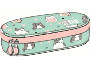 Pirnik saszetka usztywniona z wewntrzn klapk PC1 CHARMING CATS