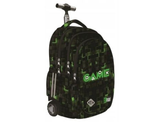 Plecak na kkach 4 komorowy 17" TB1 GREEN GAME