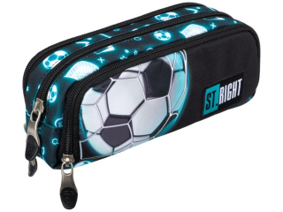 Piórnik saszetka trzykomorowa PU3 NEON FOOTBALL