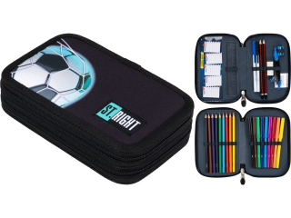 Pirnik szkolny podwjny z wyposaeniem PC4 NEON FOOTBALL