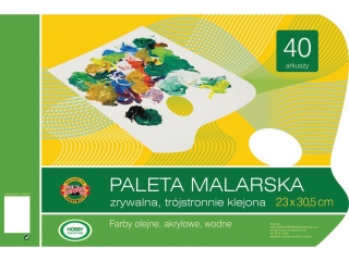 PALETA PAPIEROWA ZRYWALNA 23 X 30, 5 CM 40 ARK.