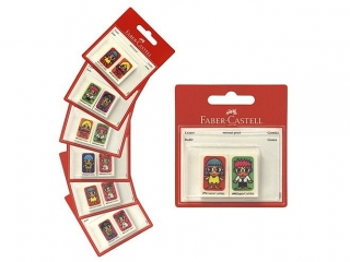GUMKA FANCY FRIENDS 2 SZT. BLISTER RӯNE MOTYWY FABER-CASTELL [opakowanie=20szt]