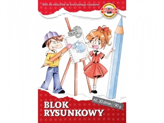 BLOK RYSUNKOWY KIN A2 30 KARTEK 90 G.